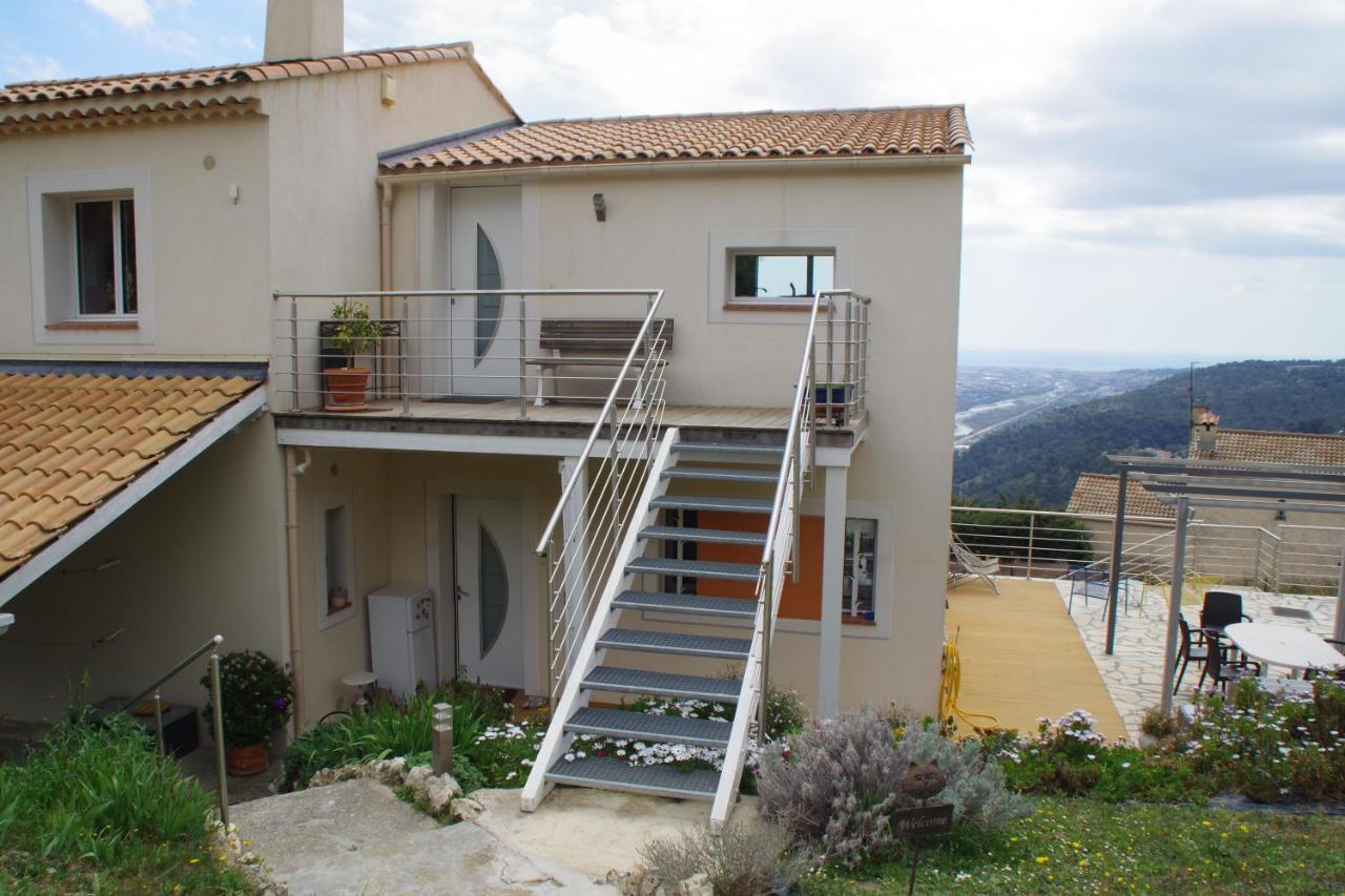 3 Pieces Dans Le Ciel Apartman Gattières Kültér fotó